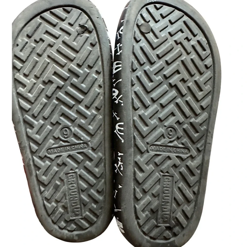Disney Nightmare Before Christmas Jack Skellington Slides Ground Up Mens 9 Black